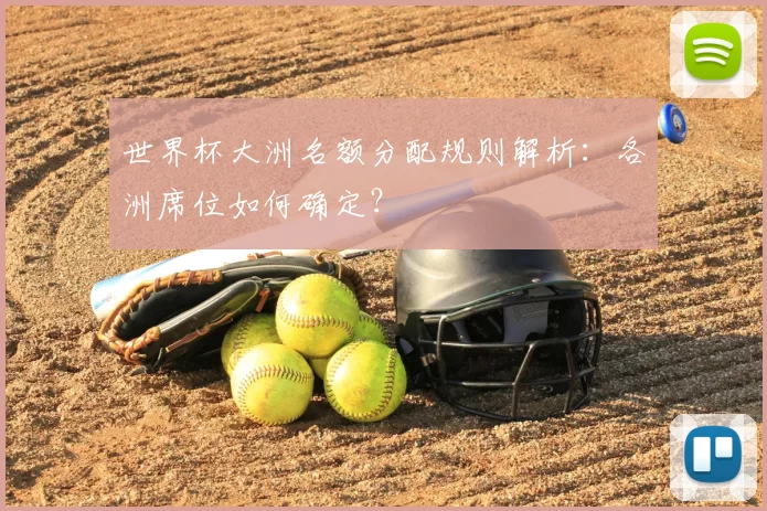 世界杯大洲名额分配规则解析:各洲席位如何确定?