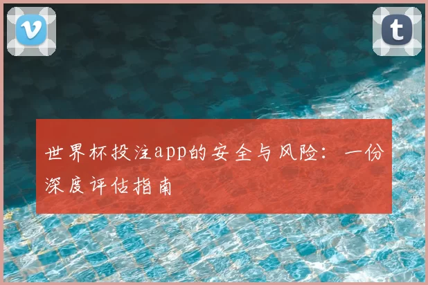 世界杯投注app的安全与风险:一份深度评估指南